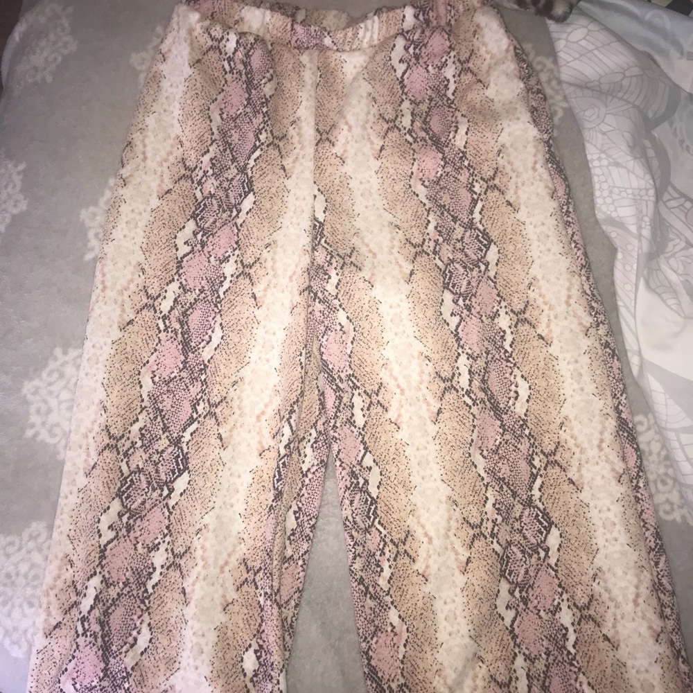 Snakeskin pants